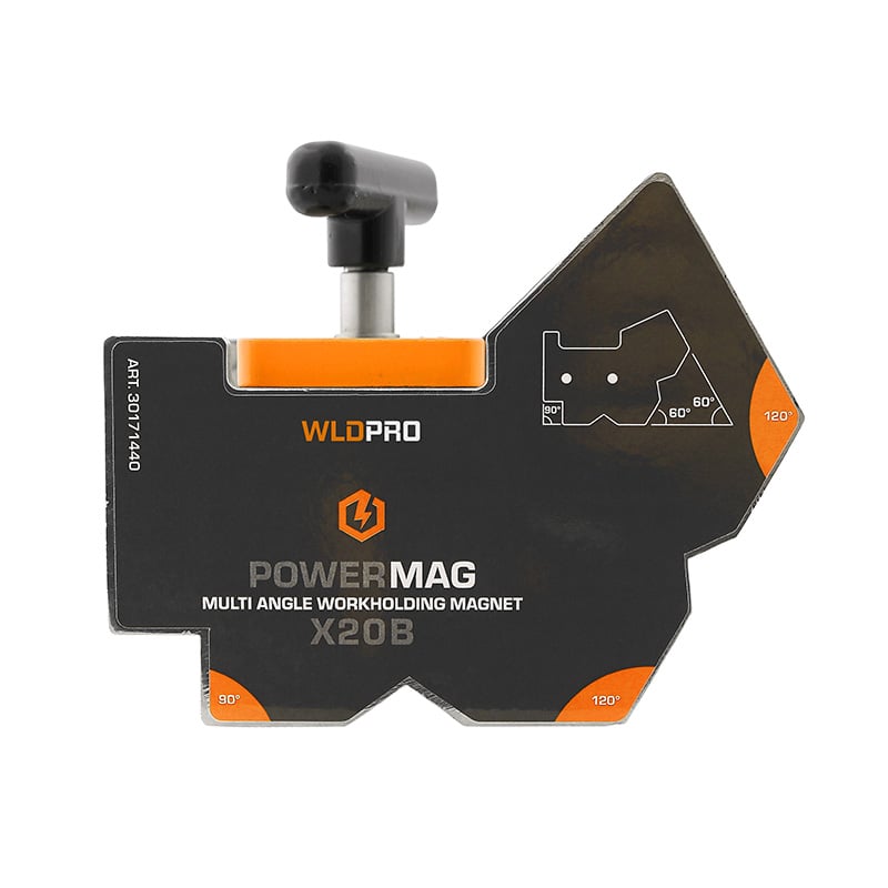 WLDPRO POWERMAG X20B Multivinkel Svejsemagnet med on/off funktion (490N/50kg)